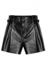 The Mannei ‘Sakib’ leather shorts