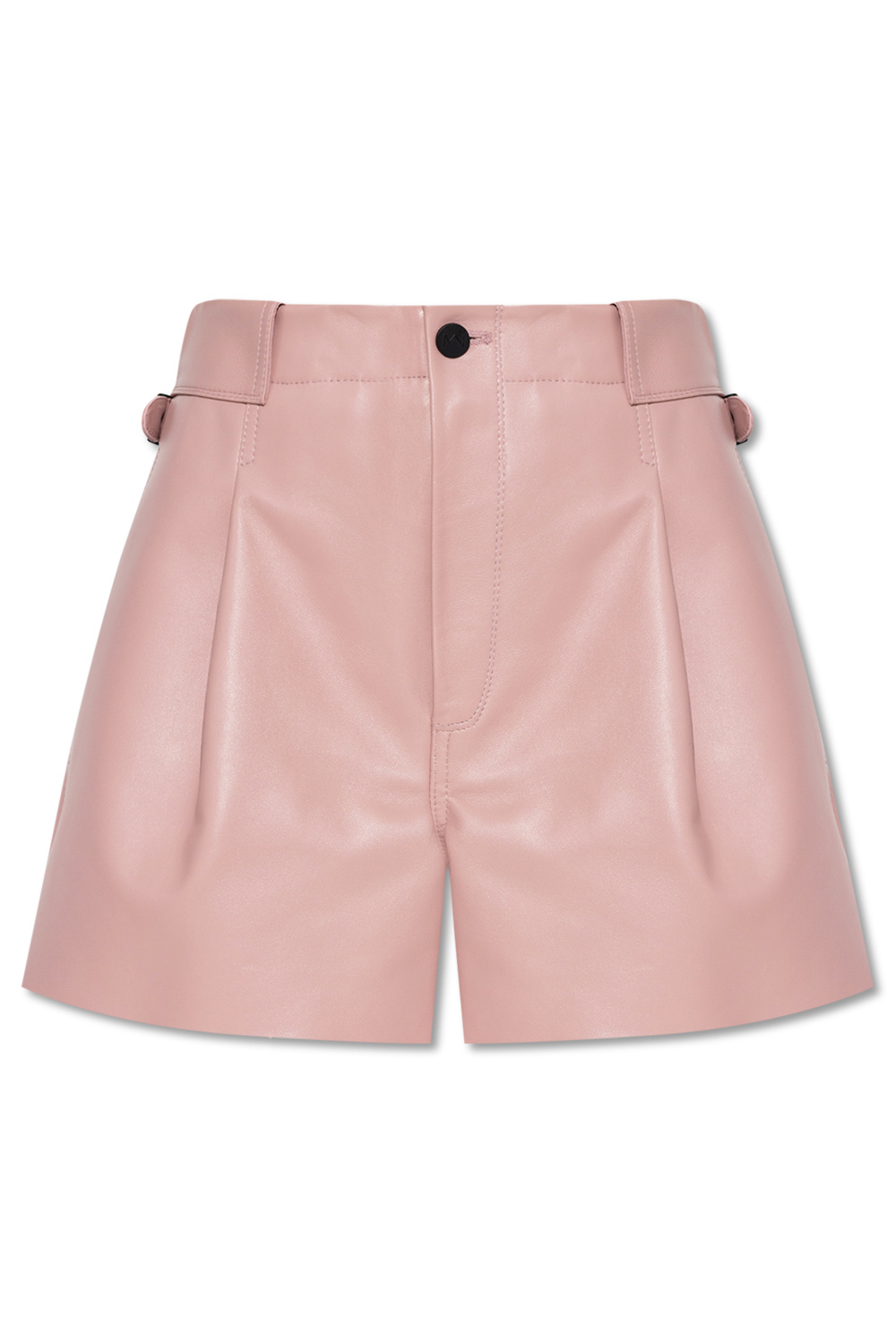 The Mannei ‘Sakib’ leather shorts