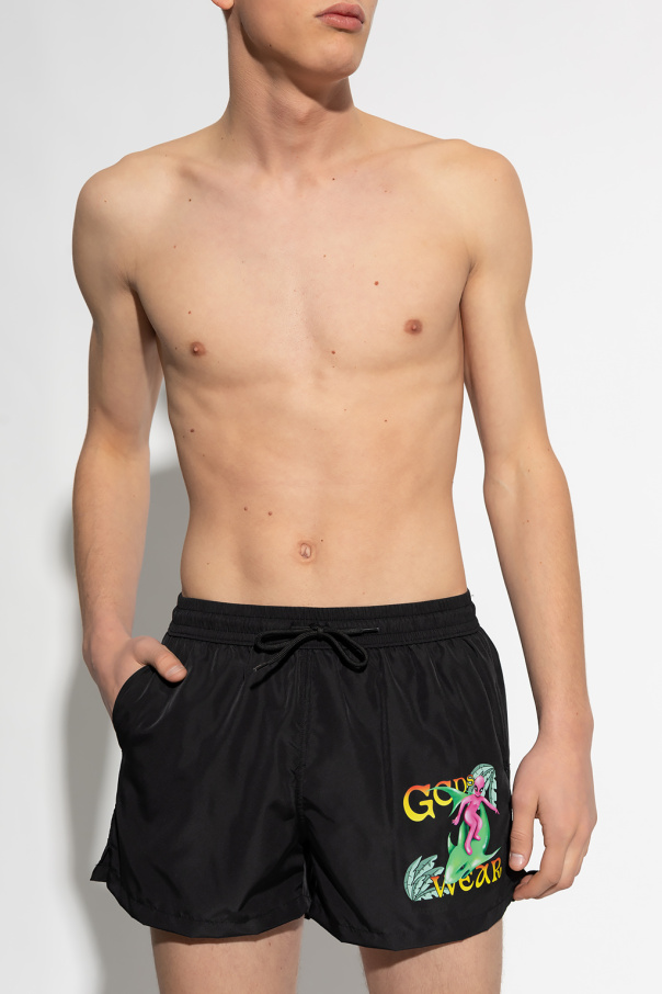 GCDS Printed swimming shorts