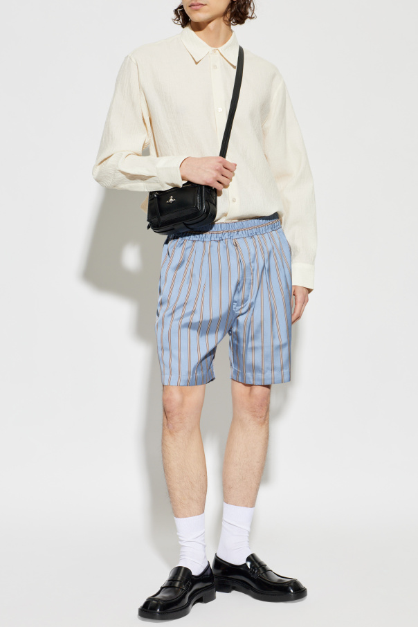 Tom Ford Silk shorts with striped pattern