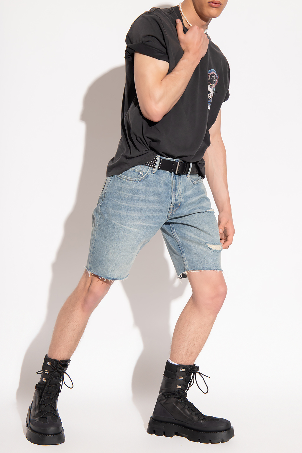 AllSaints ‘Switch’ denim shorts