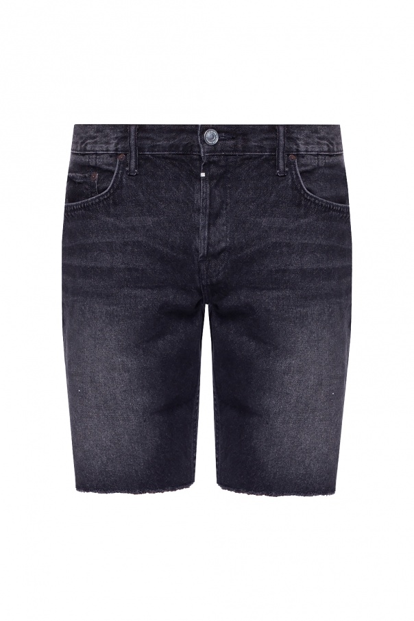 all saints switch denim shorts