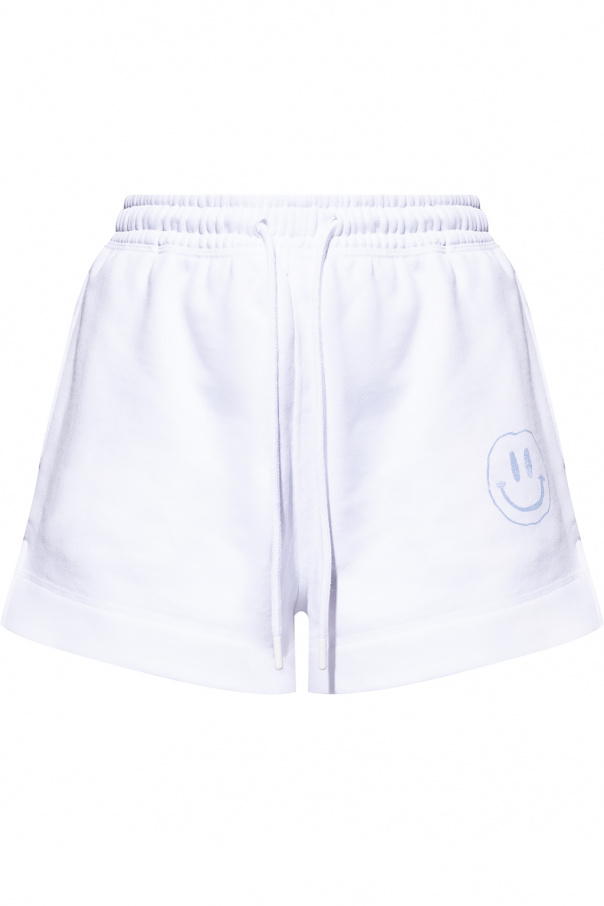 Ganni thigh shorts with logo