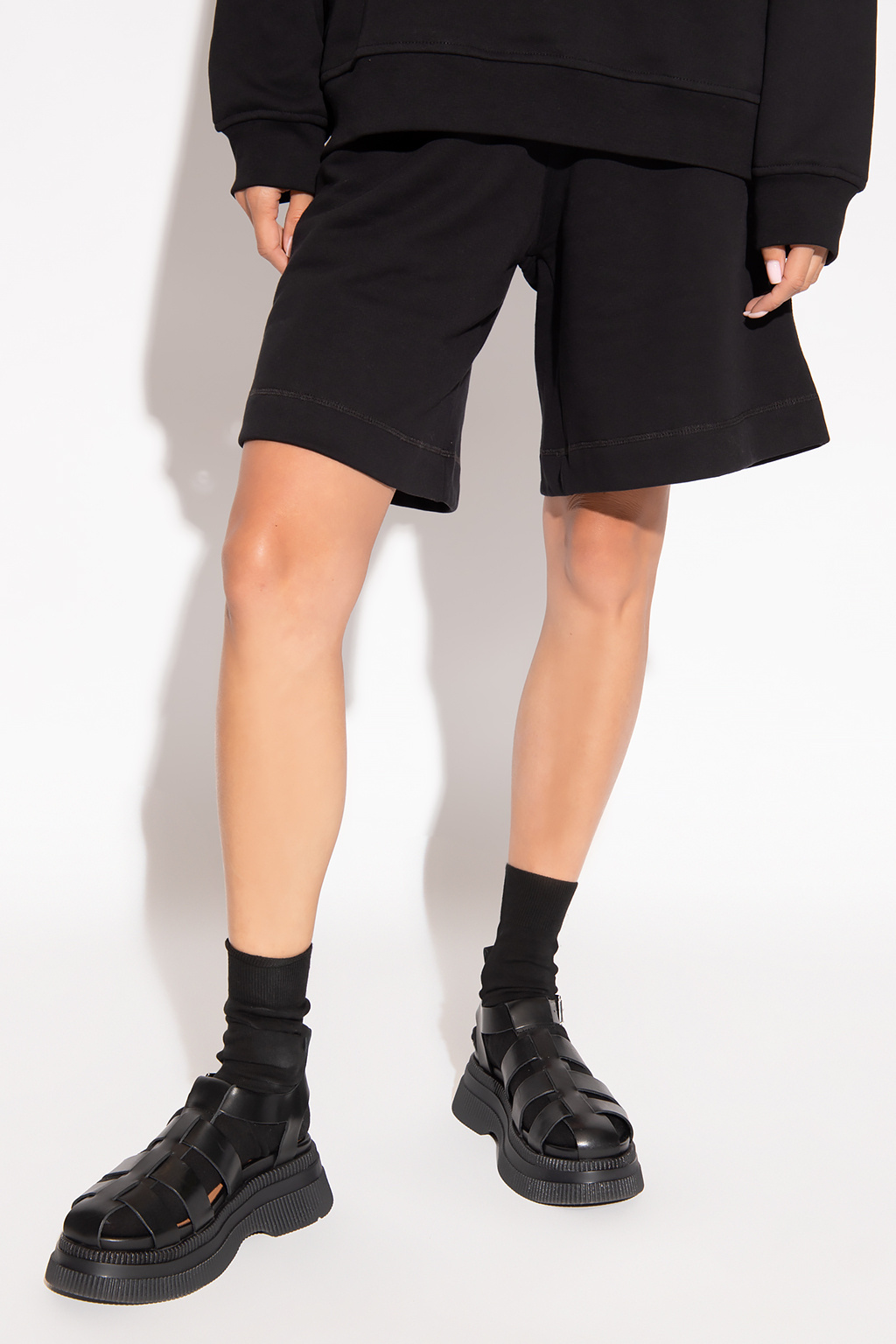 Ganni Shorts with logo