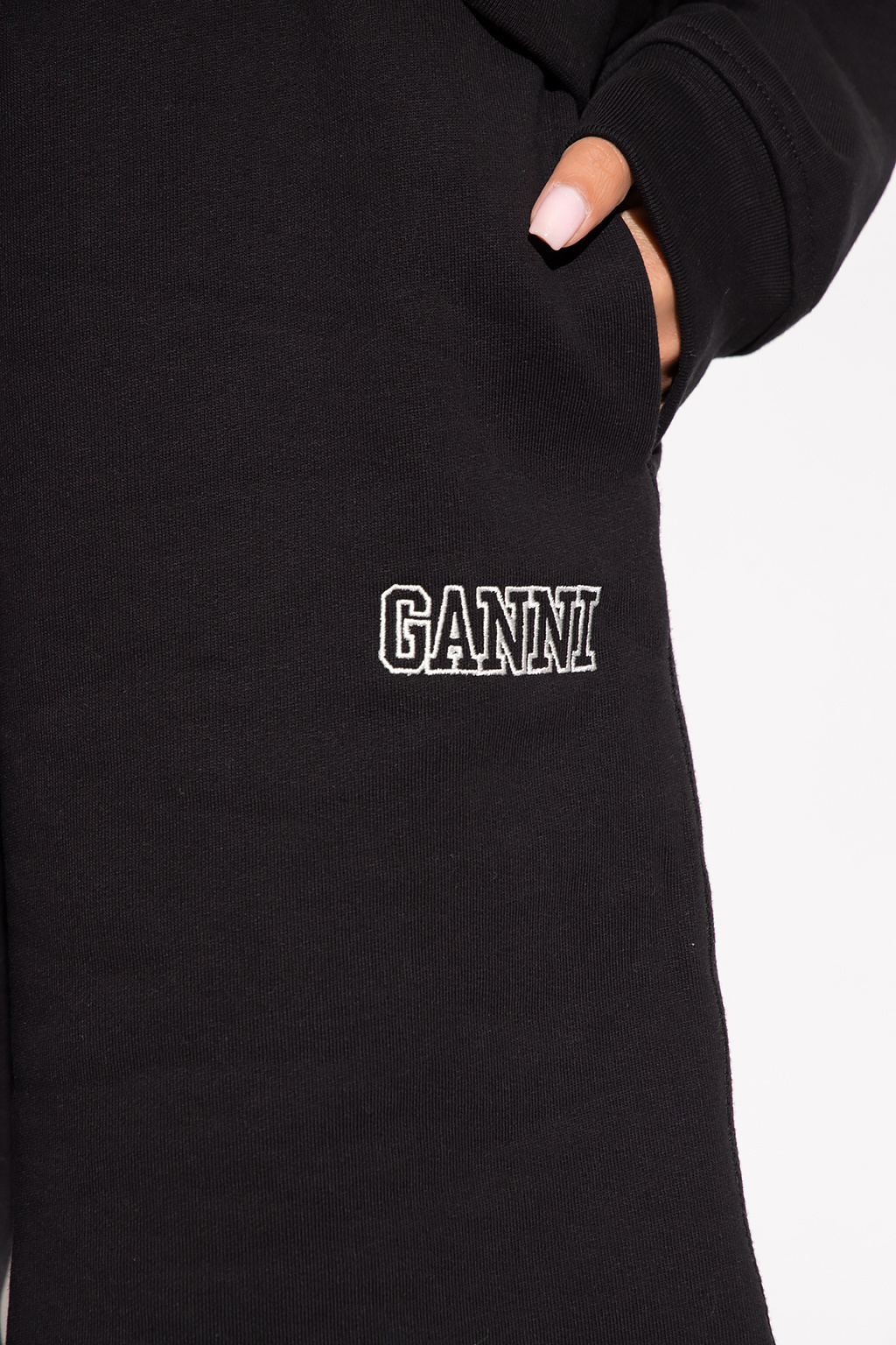 Ganni Shorts with logo