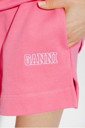 Ganni Shorts with logo