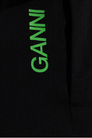 Ganni Sports shorts with logo