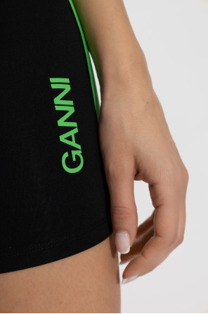 Ganni Cropped sports leggings