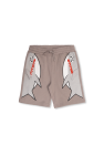 Stella McCartney Kids Shorts with shark motif
