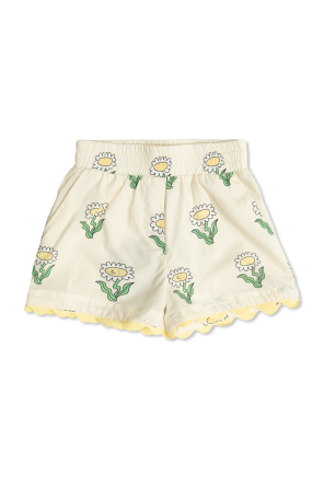 Cotton shorts with print