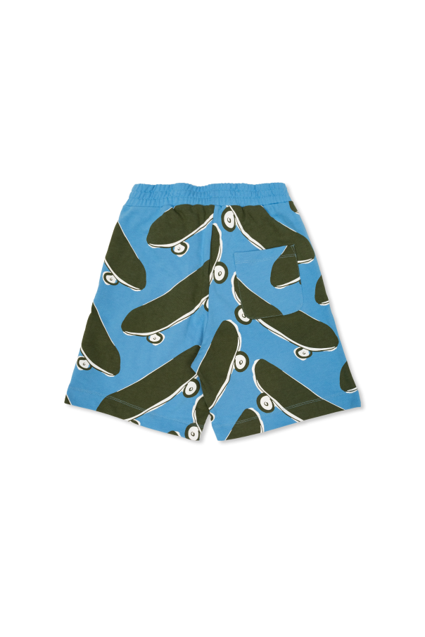 Stella McCartney Kids Cotton shorts with print
