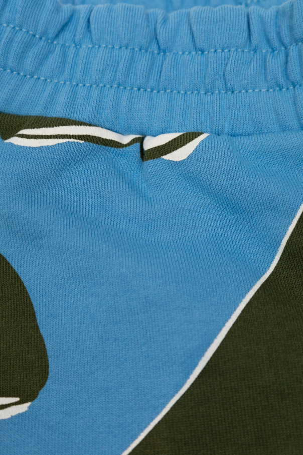 Stella McCartney Kids Cotton shorts with print