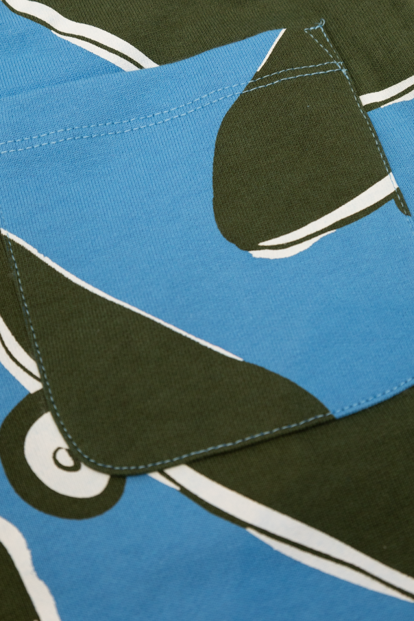 Stella McCartney Kids Cotton shorts with print