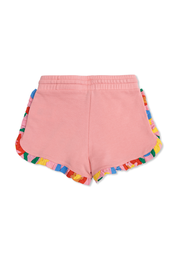 Stella McCartney Kids Shorts with colorful ruffles