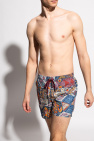 Etro Swim leather shorts