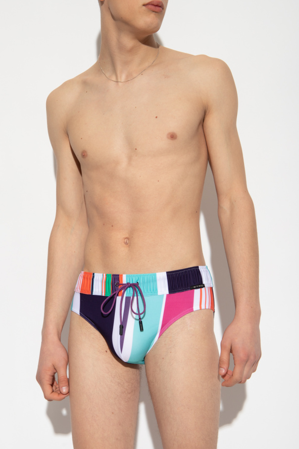 Etro Striped swim shorts
