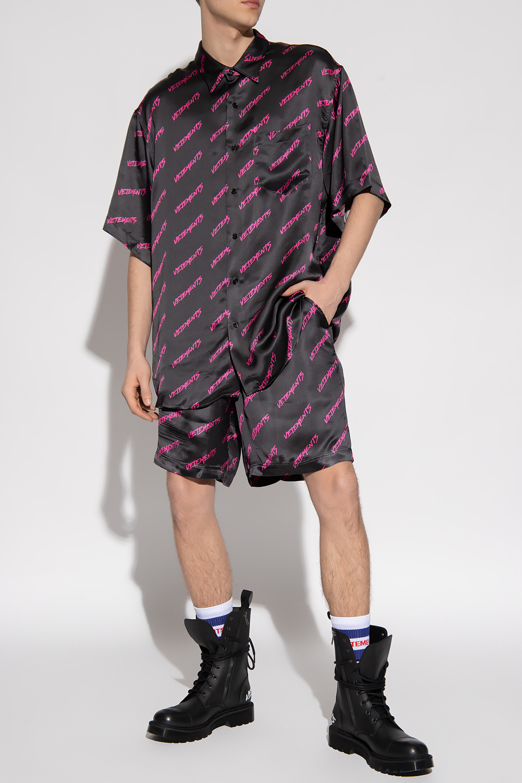 VETEMENTS LIU JO logo-print long dress