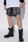 VETEMENTS star patch denim shorts