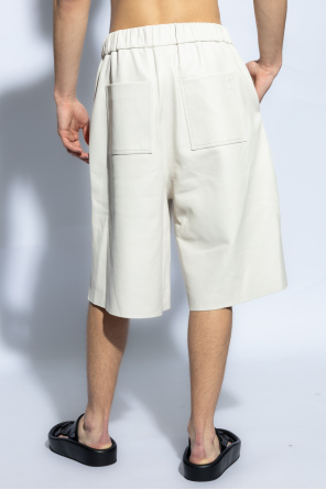 Ami Alexandre Mattiussi Leather shorts
