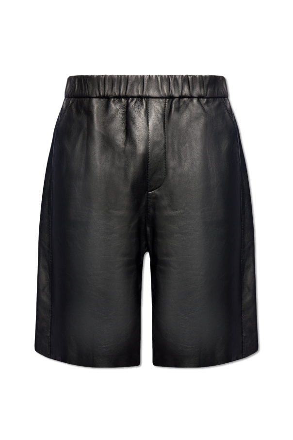 Leather Bermuda shorts od Ami Alexandre Mattiussi