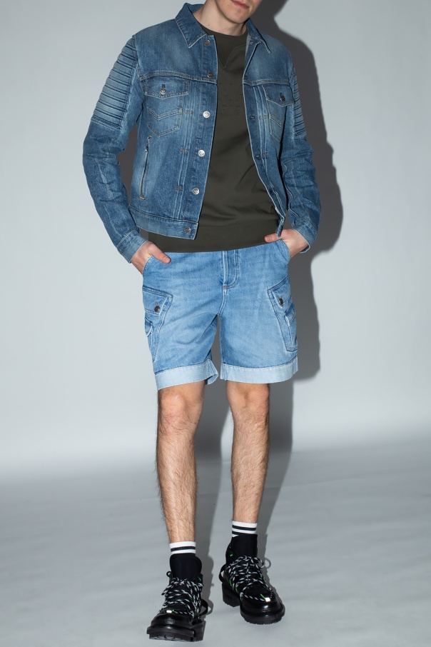 Balmain Denim shorts with pockets