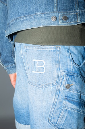 Balmain Denim shorts with pockets