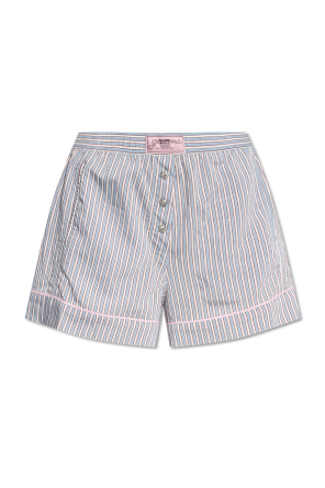 Shorts with a striped pattern