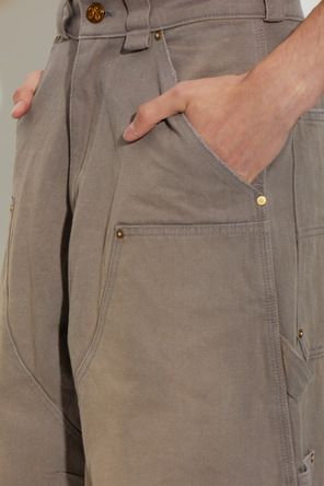 Willy Chavarria Vintage-effect denim shorts