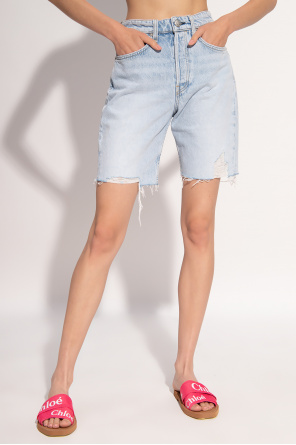 Dolce & Gabbana abstract-print cargo shorts  ‘Maya’ denim shorts