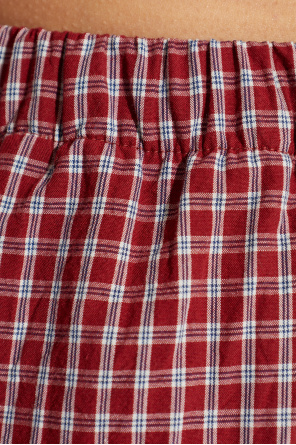VETEMENTS Plaid pattern shorts