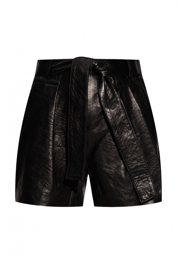 Iro Leather shorts