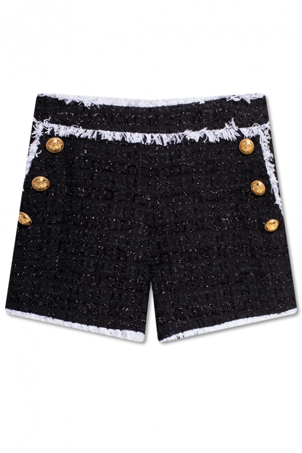 Balmain Cropped Tweed shorts