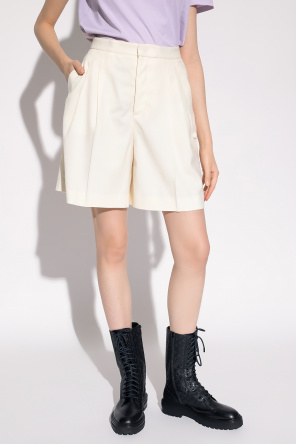 Red Button valentino Pleated shorts