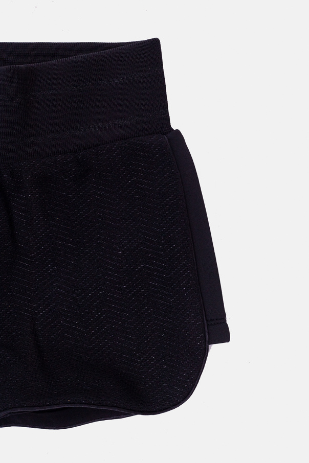 Karl Lagerfeld Kids Zegna knee-length cotton track shorts