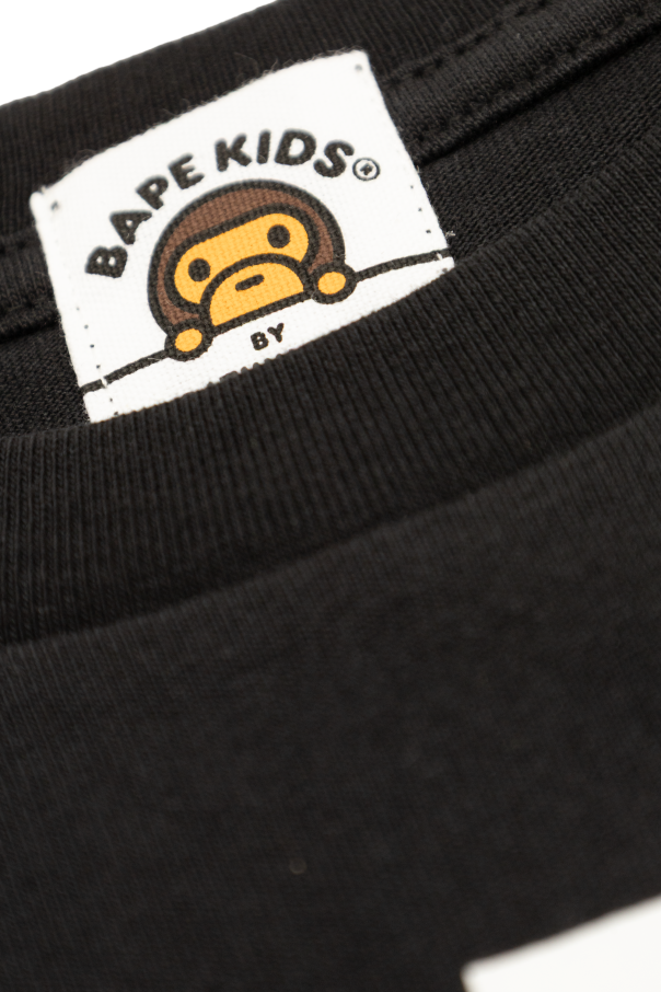 A BATHING APE® Kids T-shirt with logo
