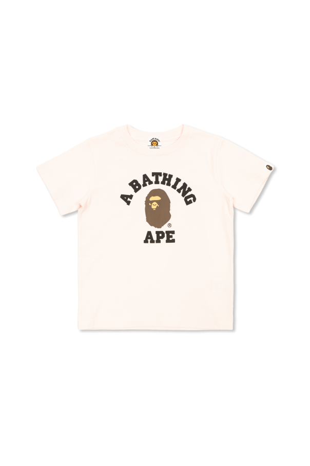 T-shirt with logo od A BATHING APE® Kids