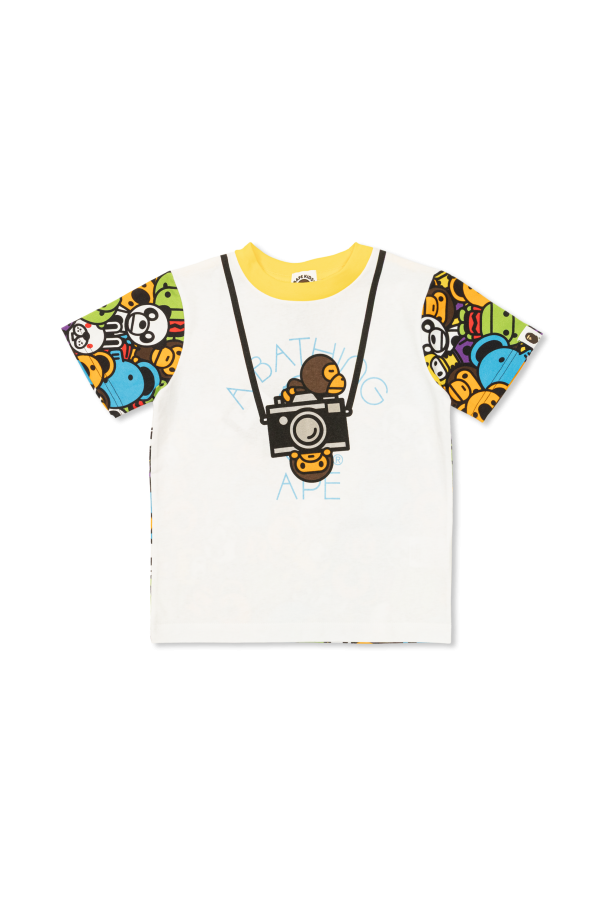 T-shirt with print od A BATHING APE® Kids