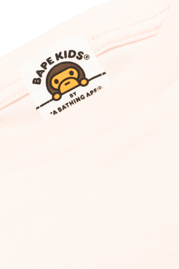 A BATHING APE® Kids T-shirt with patch