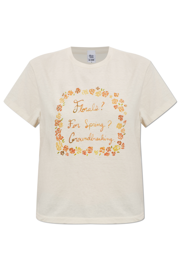 T-shirt ‘1950s Boxy Tee Florals’ od RE/DONE