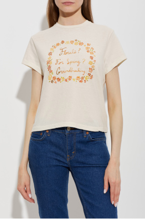 RE/DONE T-shirt ‘1950s Boxy Tee Florals’