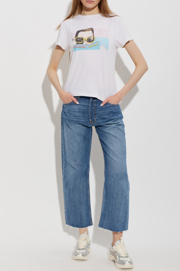 RE/DONE T-shirt z nadrukiem