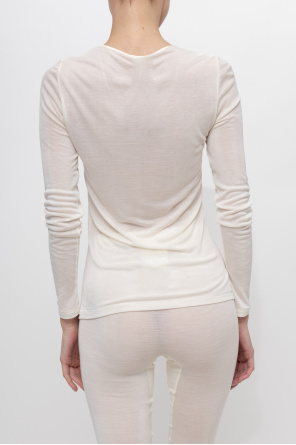 Hanro Long-sleeved silk top