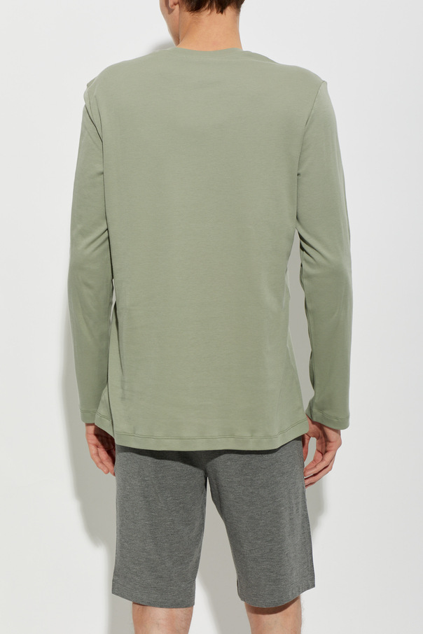 Hanro Lingerie long-sleeved T-shirt from the ‘Cozy Comfort’ line