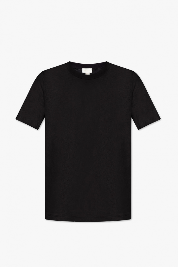 Hanro Brave Soul Zelly T-shirt met knoopsluiting en lage ronde hals