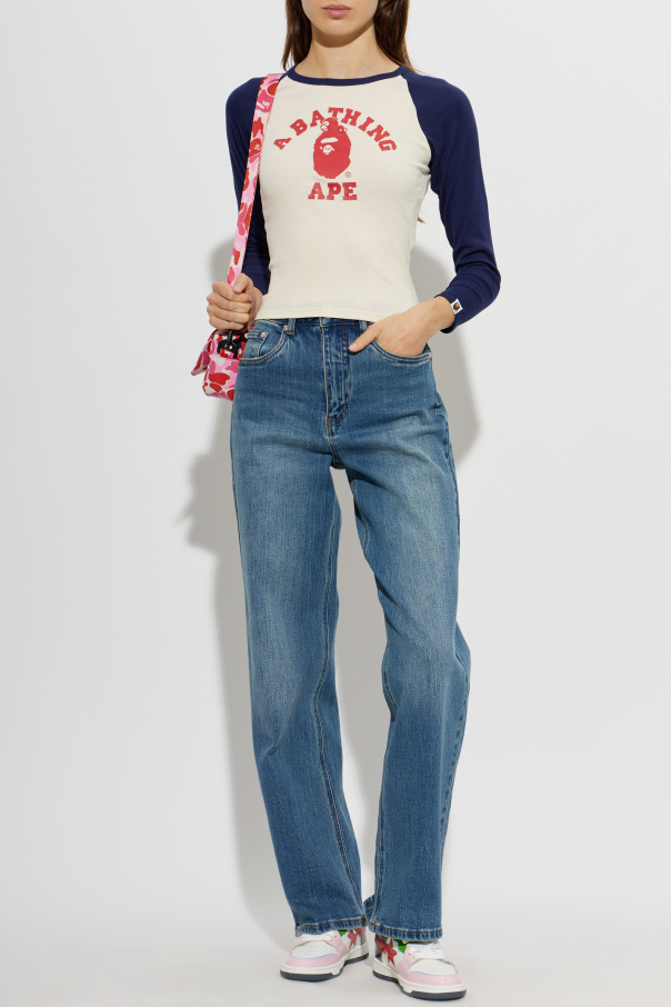 A BATHING APE® T-shirt with logo