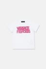 adidas t-shirt Diesel in black with pink logo