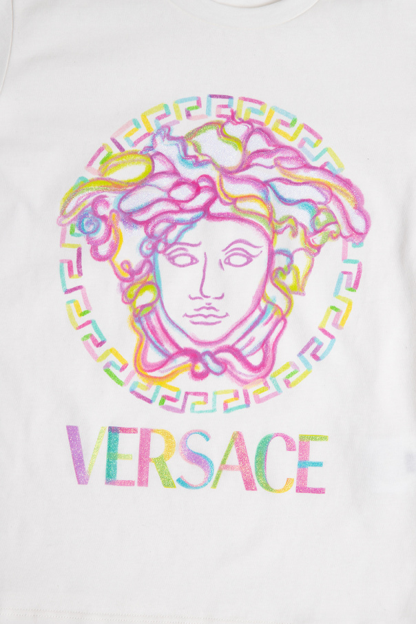 Versace Kids yoga full zip hoodie