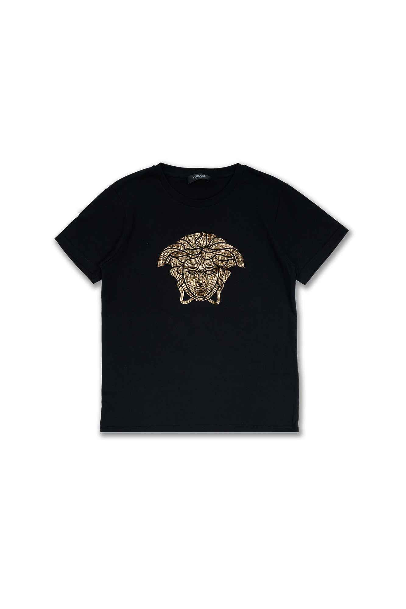 Versace Kids Slogan Knitted T-Shirt