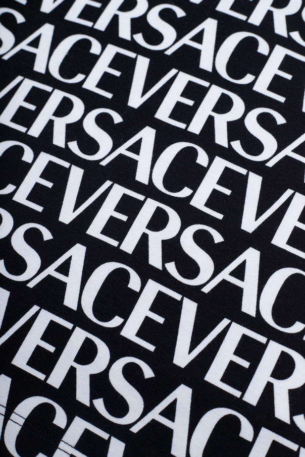 Versace Kids T-shirt camo with logo