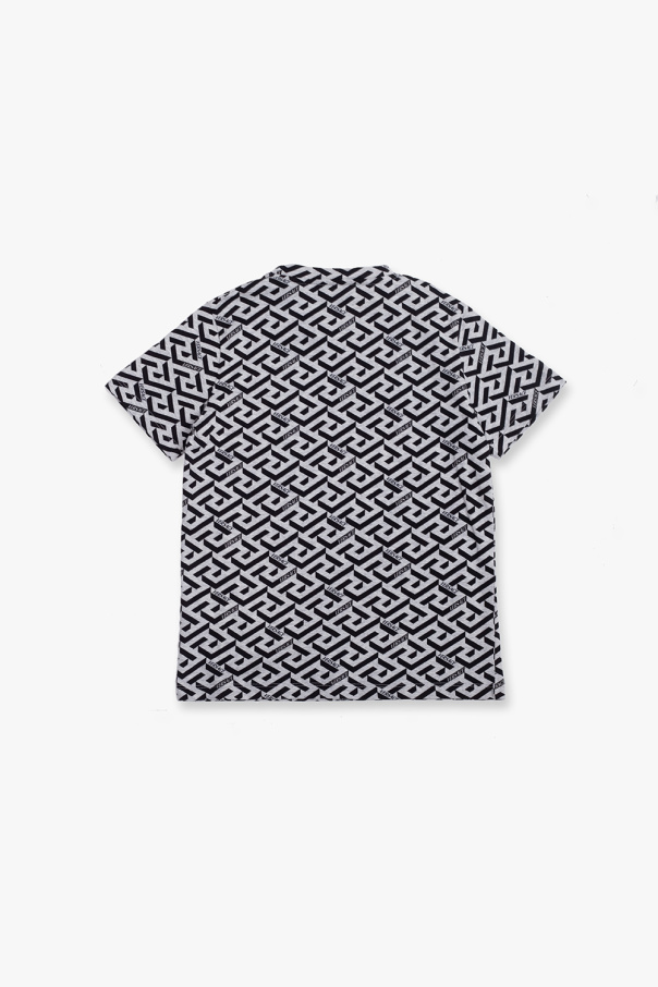Versace Kids T-shirt Sweater z wzorem ‘La Greca’